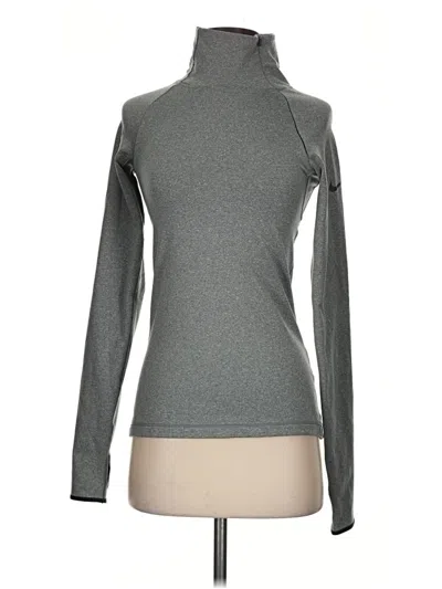 Pre-owned Nike Fleece Jacket In Gray