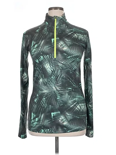 Pre-owned Nike Fleece Jacket In Green