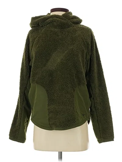 Pre-owned Nike Fleece Jacket In Green