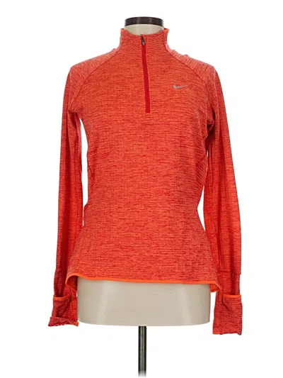 Pre-owned Nike Fleece Jacket In Orange