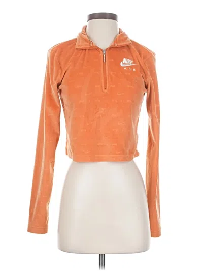 Pre-owned Nike Fleece Jacket In Orange