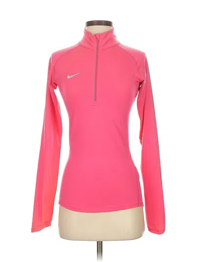 Pre-owned Nike Fleece Jacket In Pink