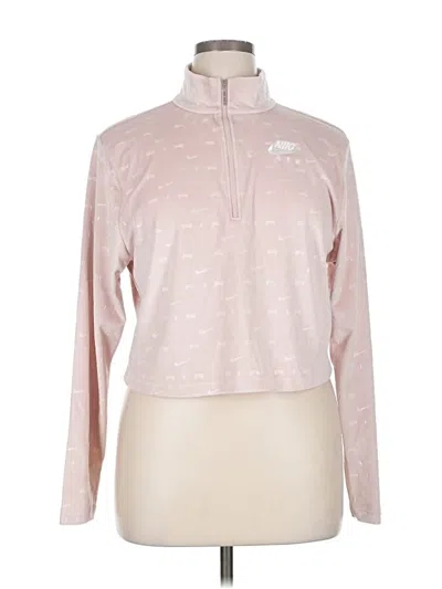 Pre-owned Nike Fleece Jacket In Pink