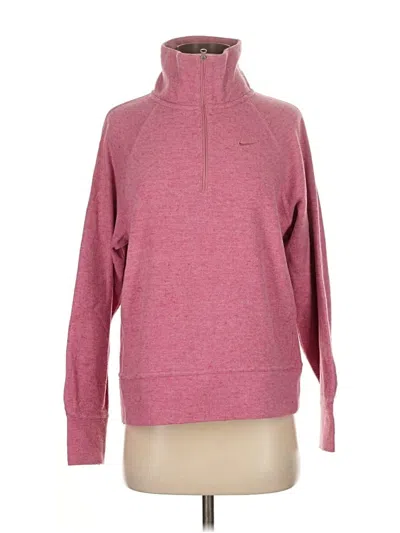 Pre-owned Nike Fleece Jacket In Pink