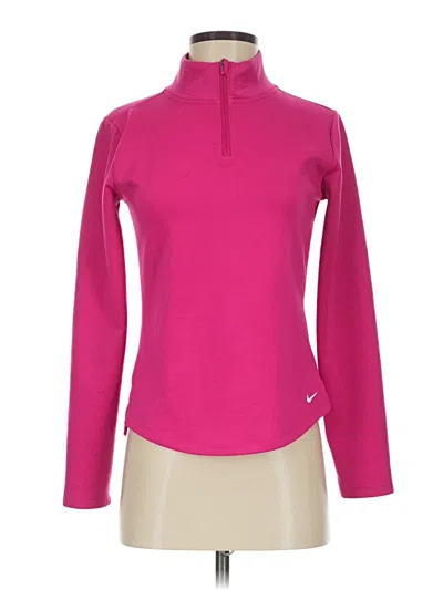 Pre-owned Nike Fleece Jacket In Pink