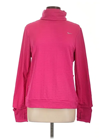 Pre-owned Nike Fleece Jacket In Pink