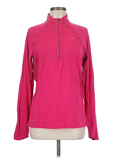 Pre-owned Nike Fleece Jacket In Pink