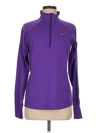 Pre-owned Nike Fleece Jacket In Purple