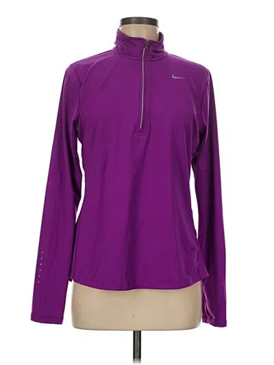 Pre-owned Nike Fleece Jacket In Purple