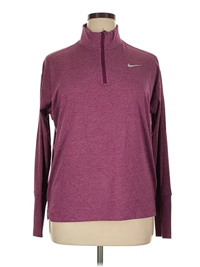 Pre-owned Nike Fleece Jacket In Purple