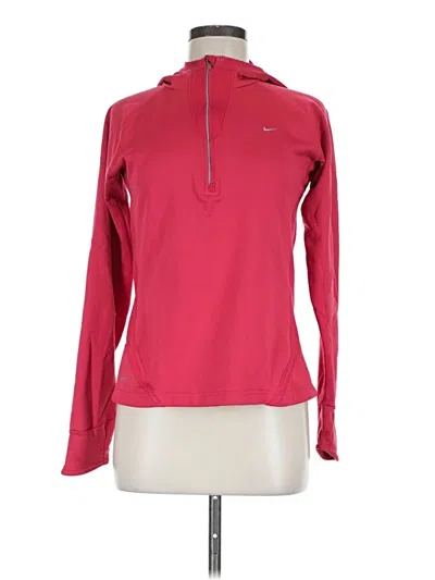 Pre-owned Nike Fleece Jacket In Red