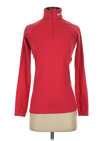 Pre-owned Nike Fleece Jacket In Red