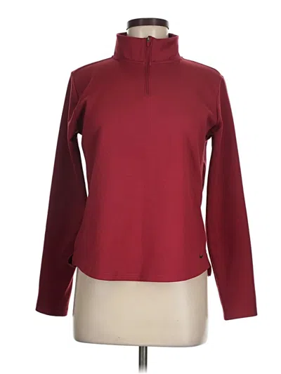 Pre-owned Nike Fleece Jacket In Red