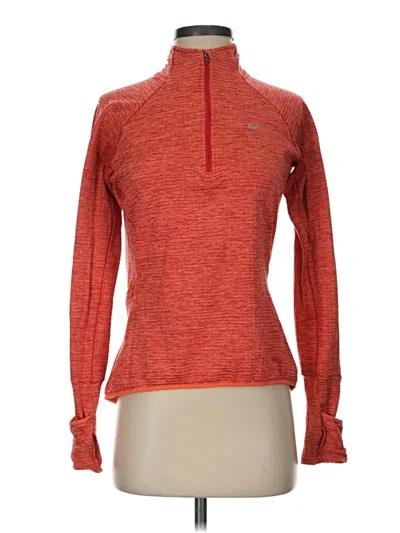 Pre-owned Nike Fleece Jacket In Red