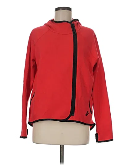 Pre-owned Nike Fleece Jacket In Red