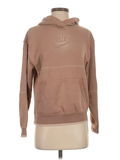 Pre-owned Nike Fleece Jacket In Tan