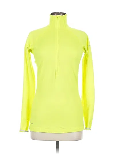 Pre-owned Nike Fleece Jacket In Yellow