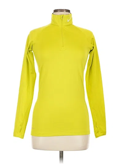 Pre-owned Nike Fleece Jacket In Yellow