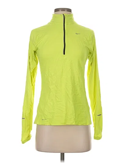 Pre-owned Nike Fleece Jacket In Yellow