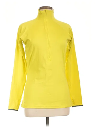 Pre-owned Nike Fleece Jacket In Yellow
