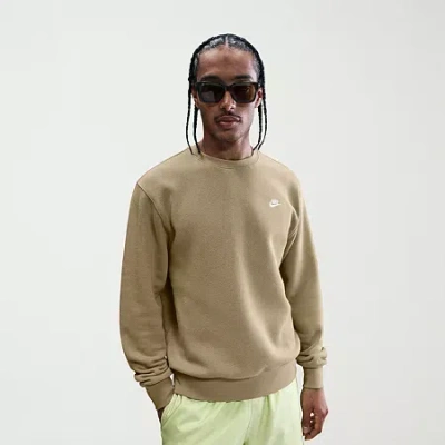 Nike Fleece Mens Crew Neck Long Sleeve Sweatshirt In Multi