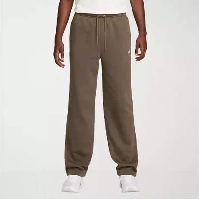 Nike Fleece Mens Straight Regular Fit Workout Pant In Brown