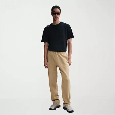 Nike Fleece Mens Straight Regular Fit Workout Pant In Brown