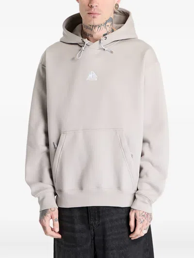 Nike Fleece Pullover Hoodie In Gray