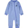 Nike Fleece Romper In Blue