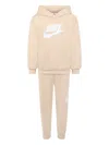 Nike Fleece Tracksuit In Neutrals