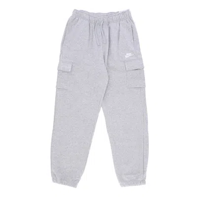 Nike Fleece Tracksuit Pants Women Sportswear Club Fleece Mid-rise Oversized Pant Cargo Dk Gray Heather/wh