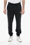 Nike Fleeced-cotton Blend Joggers With Embroidered Logo