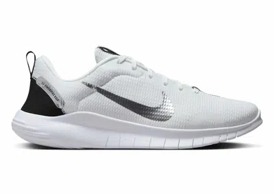 Pre-owned Nike Flex Experience Run 12 Premium Metallic Silver (women's) Sneakers In Summit White/black