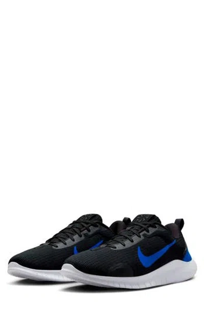 Nike Flex Experience Run 12 Road Running Shoe In Black/racer Blue/white