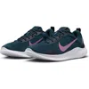 Nike Women's Flex Experience Run 12 Road Running Sneakers From Finish Line In Navy/plum/black