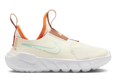 Pre-owned Nike Flex Runner 2 Bright Orange Sneakers In Light Ivory/white/amber Brown