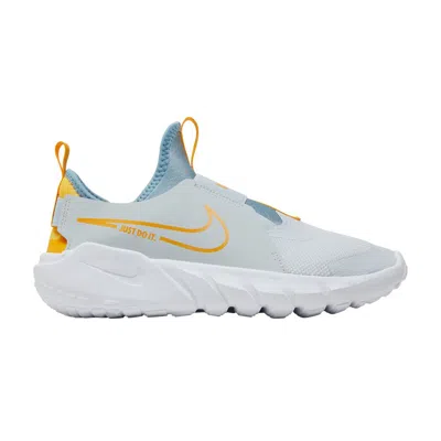 Pre-owned Nike Flex Runner 2 Gs 'aura University Gold' | Grey | Kid's Size 7