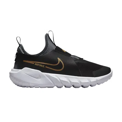 Pre-owned Nike Flex Runner 2 Gs 'black Metallic Gold' | Kid's Size 3.5