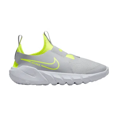 Pre-owned Nike Flex Runner 2 Gs 'grey Fog Volt' | Kid's Size 4 In Gray