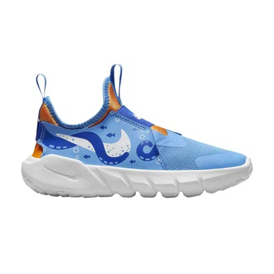 Pre-owned Nike Flex Runner 2 Lil Ps 'octopus' | Blue | Kid's Size 2.5