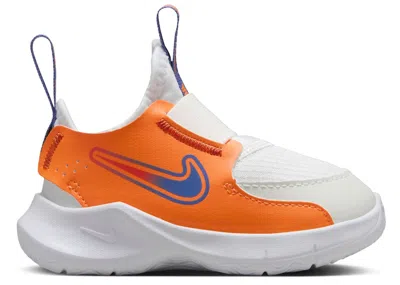 Pre-owned Nike Flex Runner 3 Astronomy Blue Sneakers In White/total Orange/team Orange In Multi