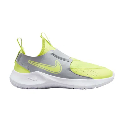 Pre-owned Nike Flex Runner 3 Gs 'summit White Light Lemon Twist' | Green | Kid's Size 3