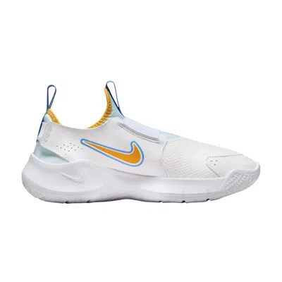 Pre-owned Nike Flex Runner 3 Gs 'white Sundial Yellow University Blue' | Kid's Size 1