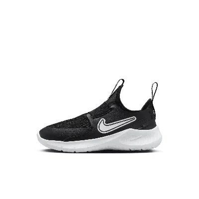 Nike Flex Runner 3 Little Kids' Shoes In Black/white