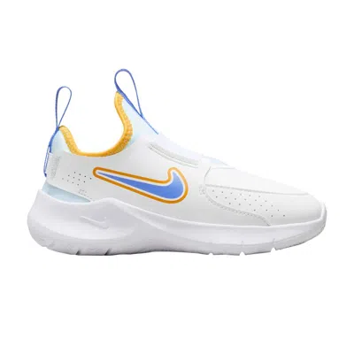 Pre-owned Nike Flex Runner 3 Ps 'white Sundial Yellow University Blue' | Kid's Size 10.5