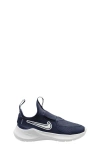 Nike Kids' Flex Runner 3 Slip-on Shoe In Midnight Navy/white