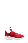 Nike Flex Runner 3 Slip-on Shoe In University Red/black