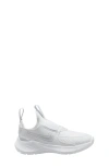 Nike Kids' Flex Runner 3 Slip-on Shoe In White/ Pure Platinum/ White