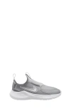 Nike Kids' Flex Runner 3 Slip-on Shoe In Wolf Grey/ White