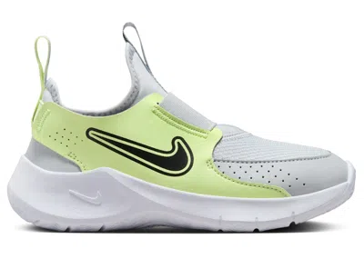 Pre-owned Nike Flex Runner 3 Sneakers In Pure Platinum/barely Volt/black
